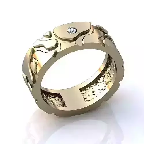 White Gold Ring with Diamonds