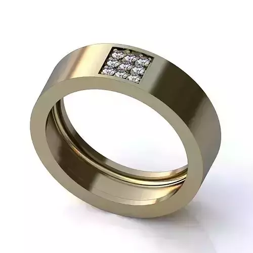 White Gold Engagement Ring With Diamonds
