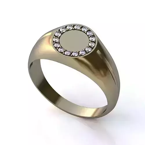 White Gold Round Wedding Ring
