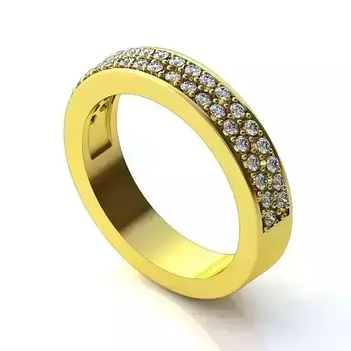 Golden Engagement Ring With Diamonds 33