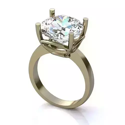 White Gold Engagement Ring With Diamond 1