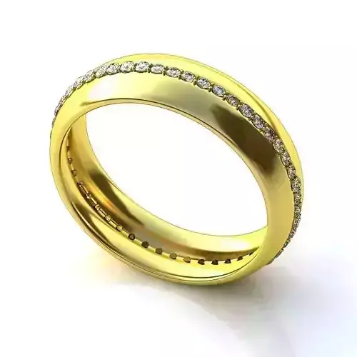 Golden Engagement Ring With Diamonds 38