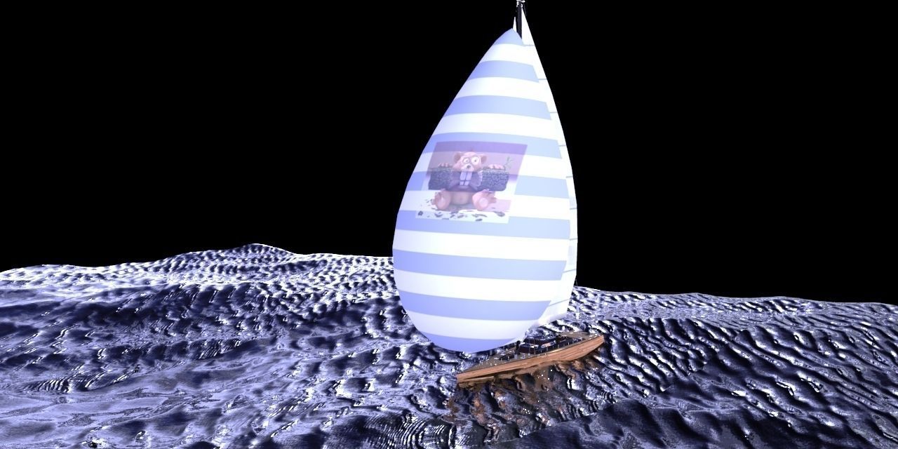 Sailboat design Free 3D model_23