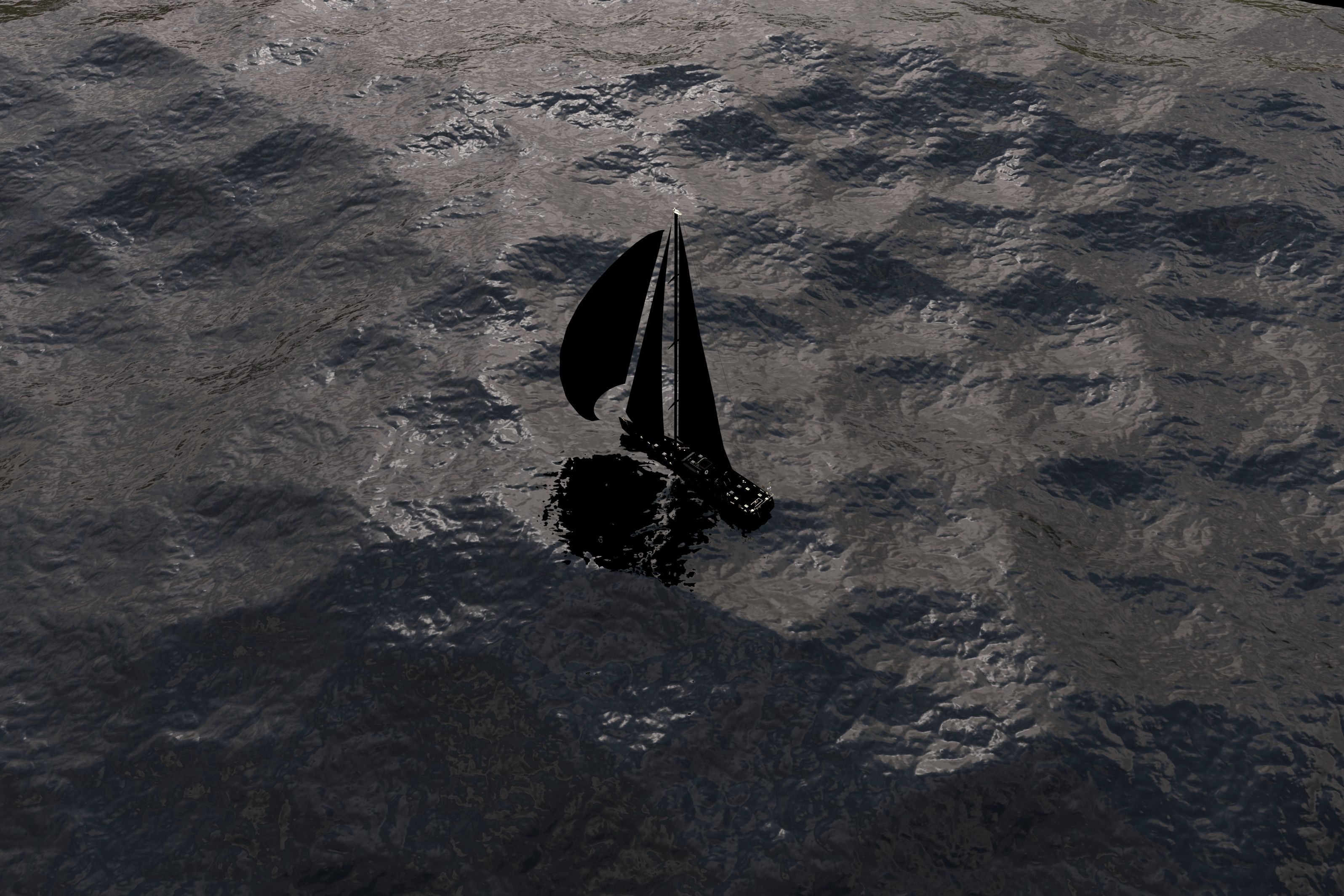 Sailboat design Free 3D model_8