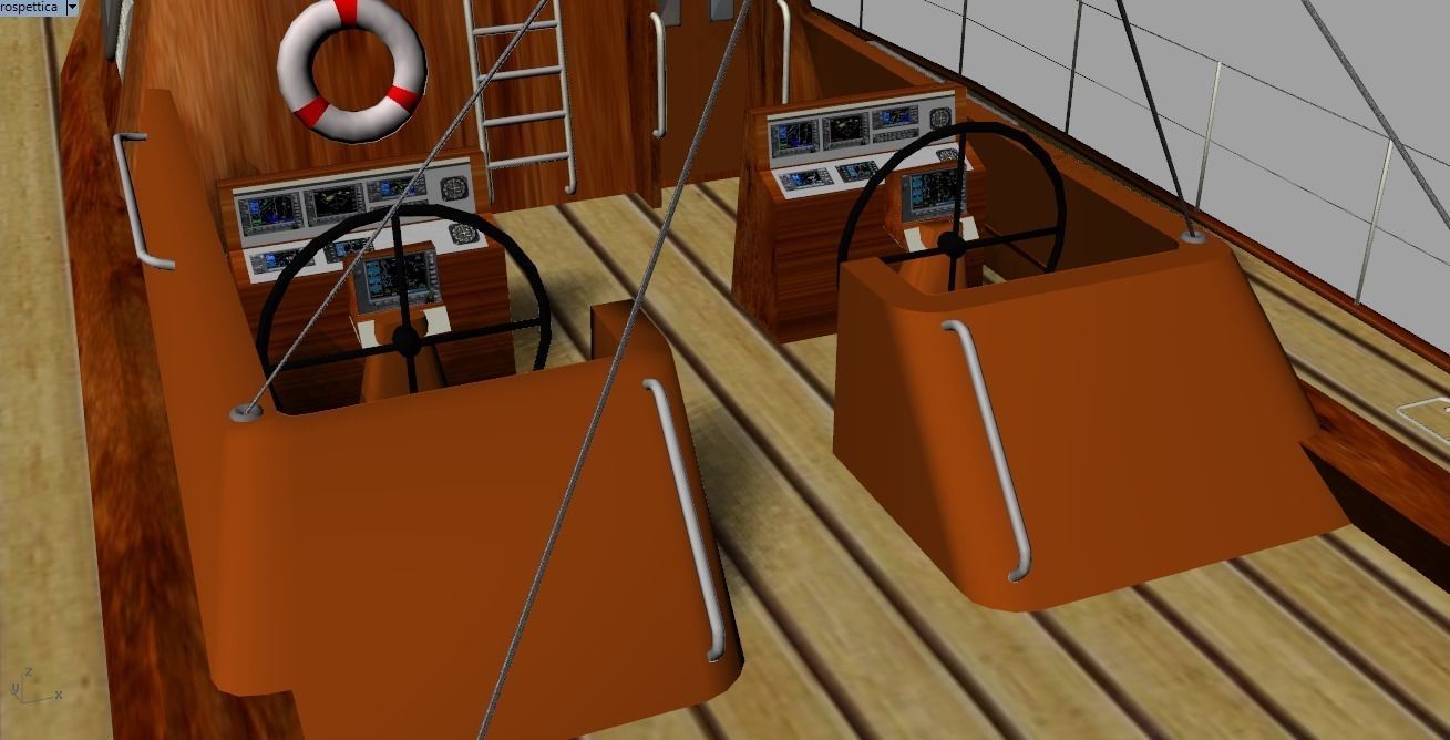 Sailboat design Free 3D model_2