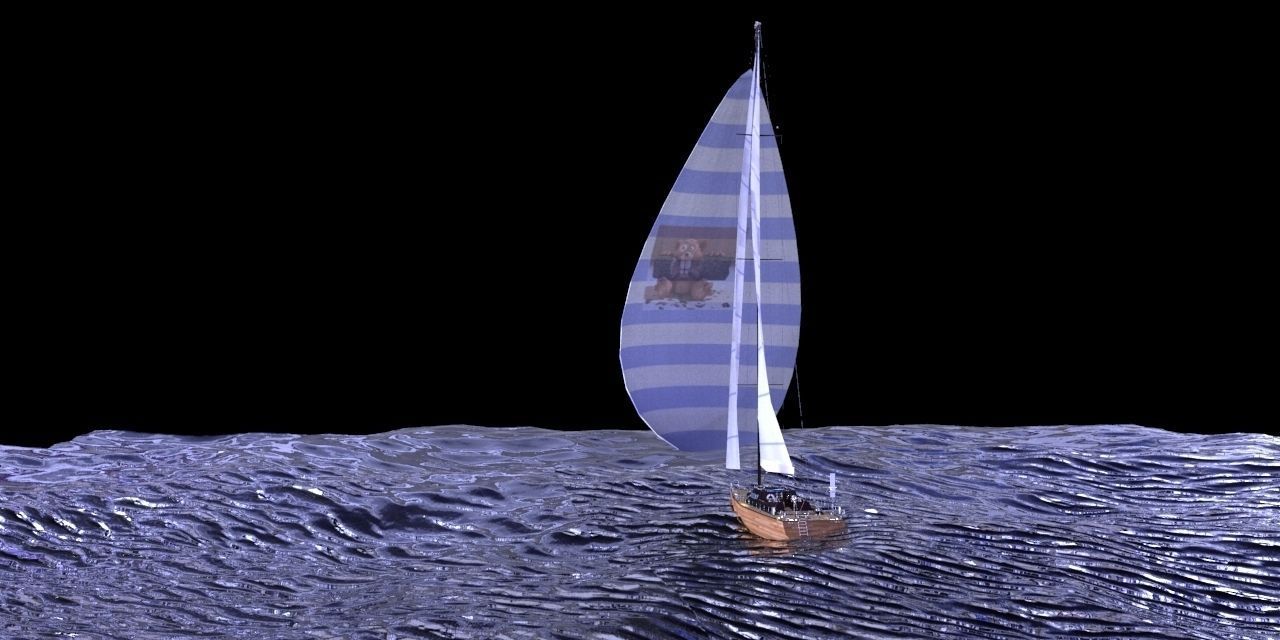 Sailboat design Free 3D model_19