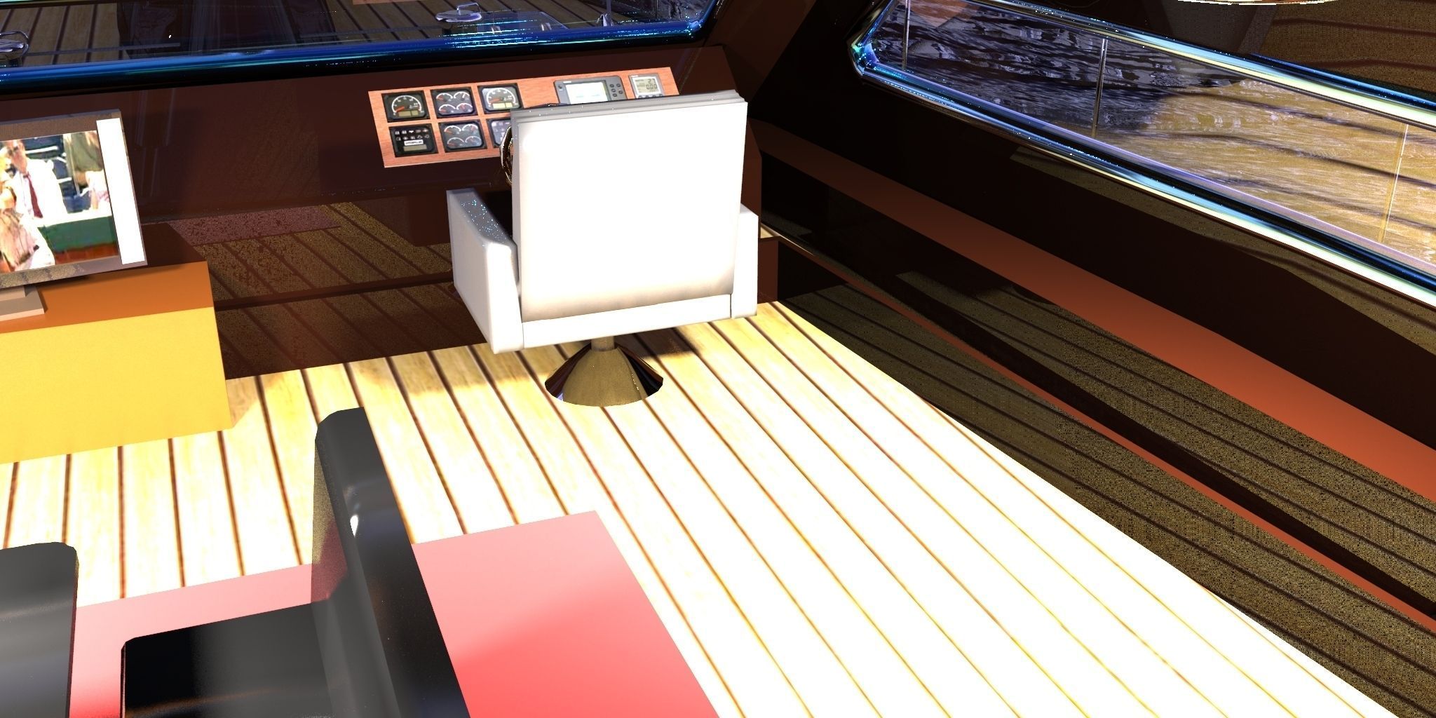 Sailboat design Free 3D model_21