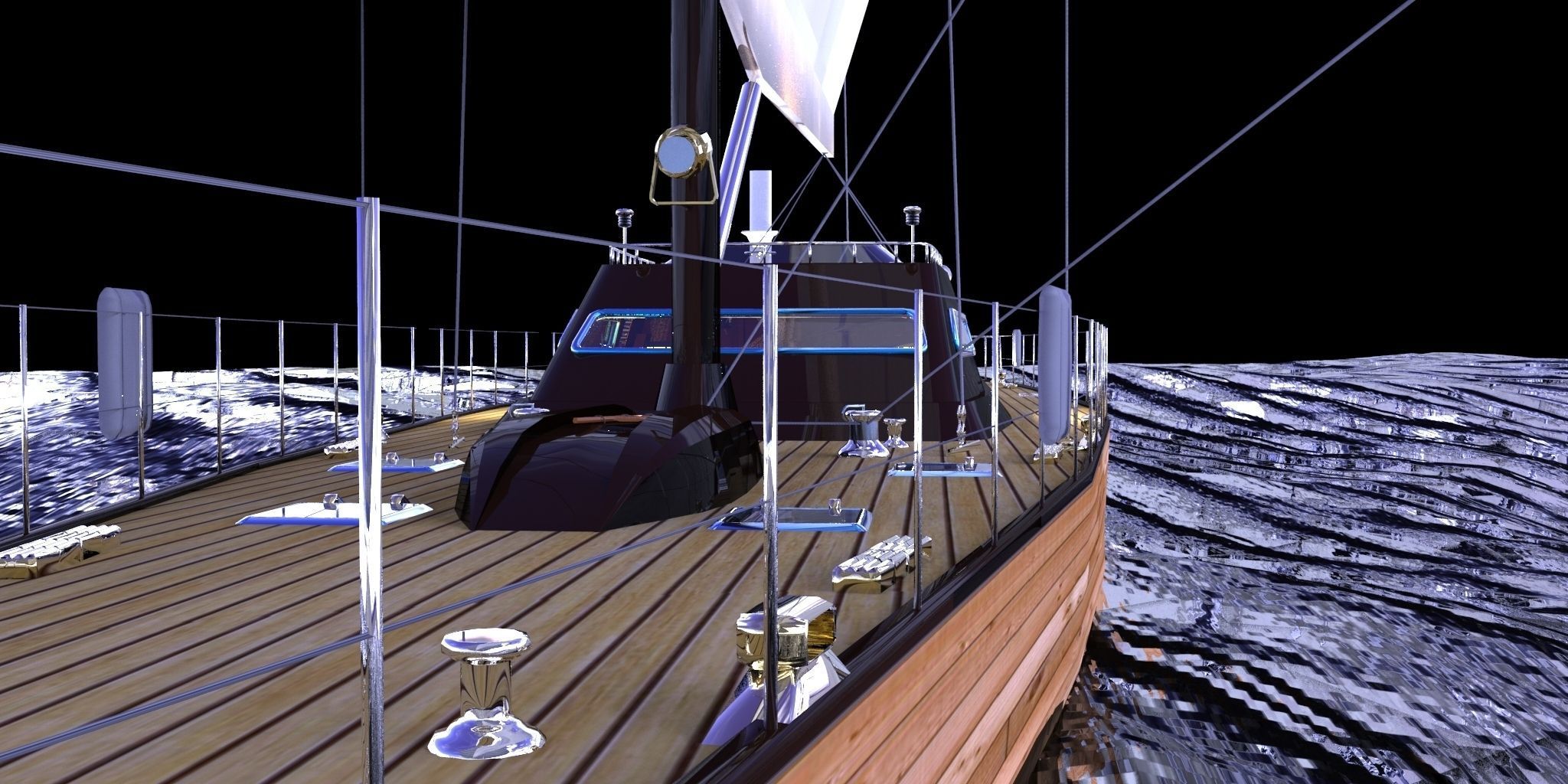 Sailboat design Free 3D model_20