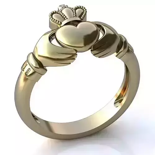 White Gold Claddagh ring 