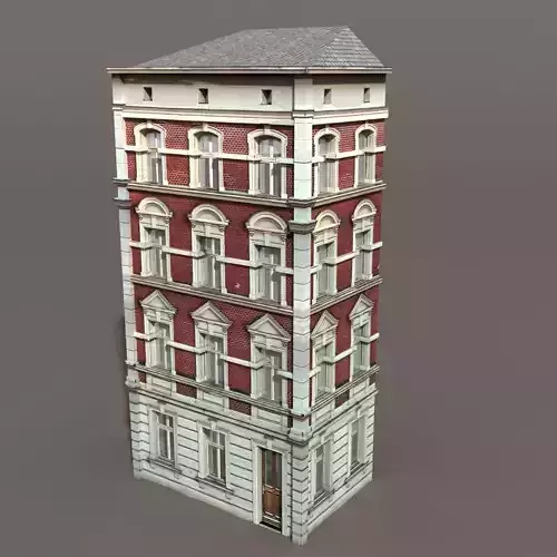 Apartment House Low-poly 3D model