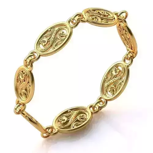 Golden Chain Ring 3D print model