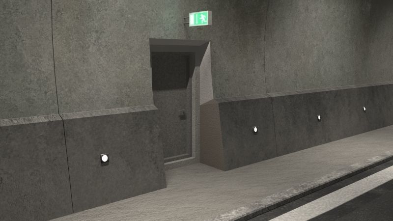 Tileable road tunnel 01 3D model_6