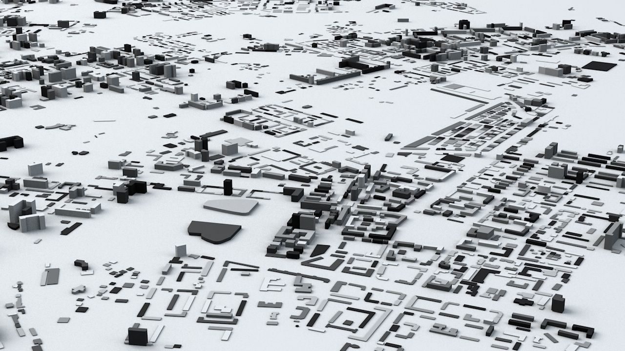 Baku Streets and Buildings 3D model_7