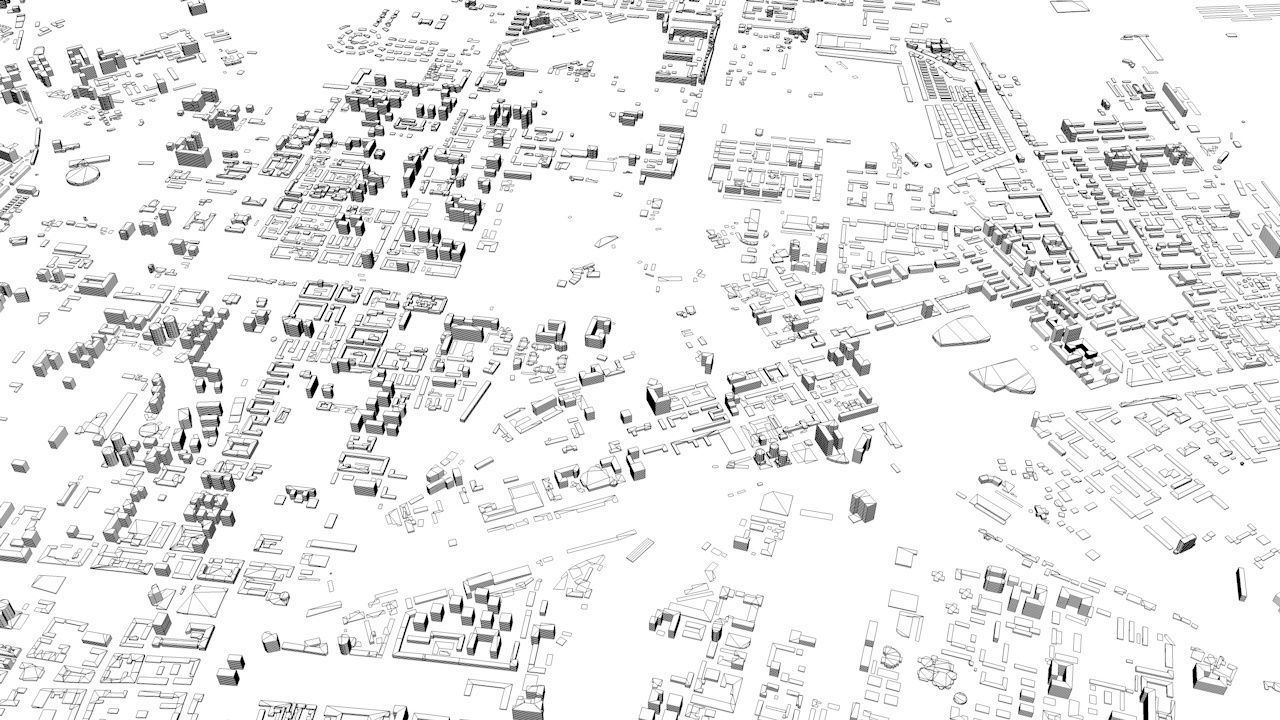 Baku Streets and Buildings 3D model_11