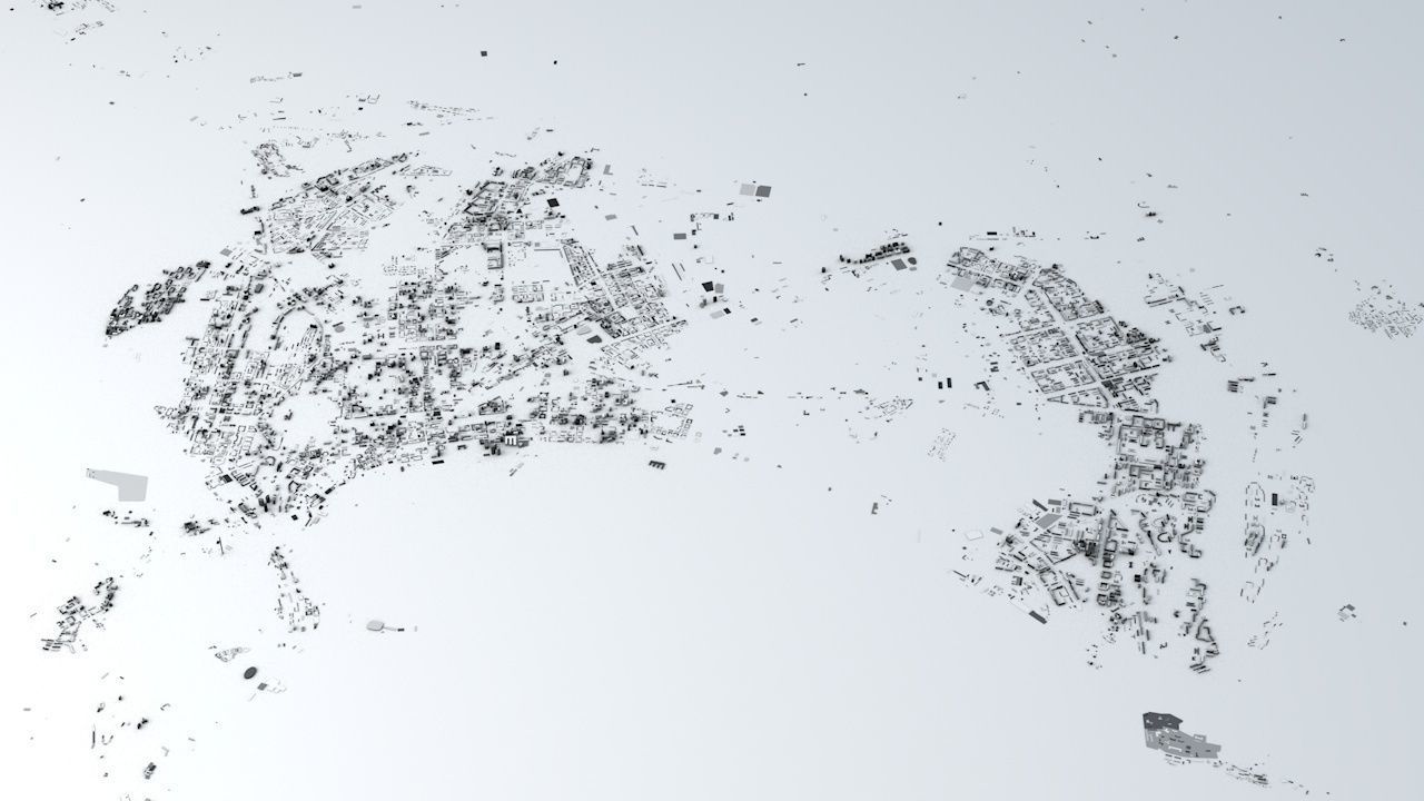 Baku Streets and Buildings 3D model_1