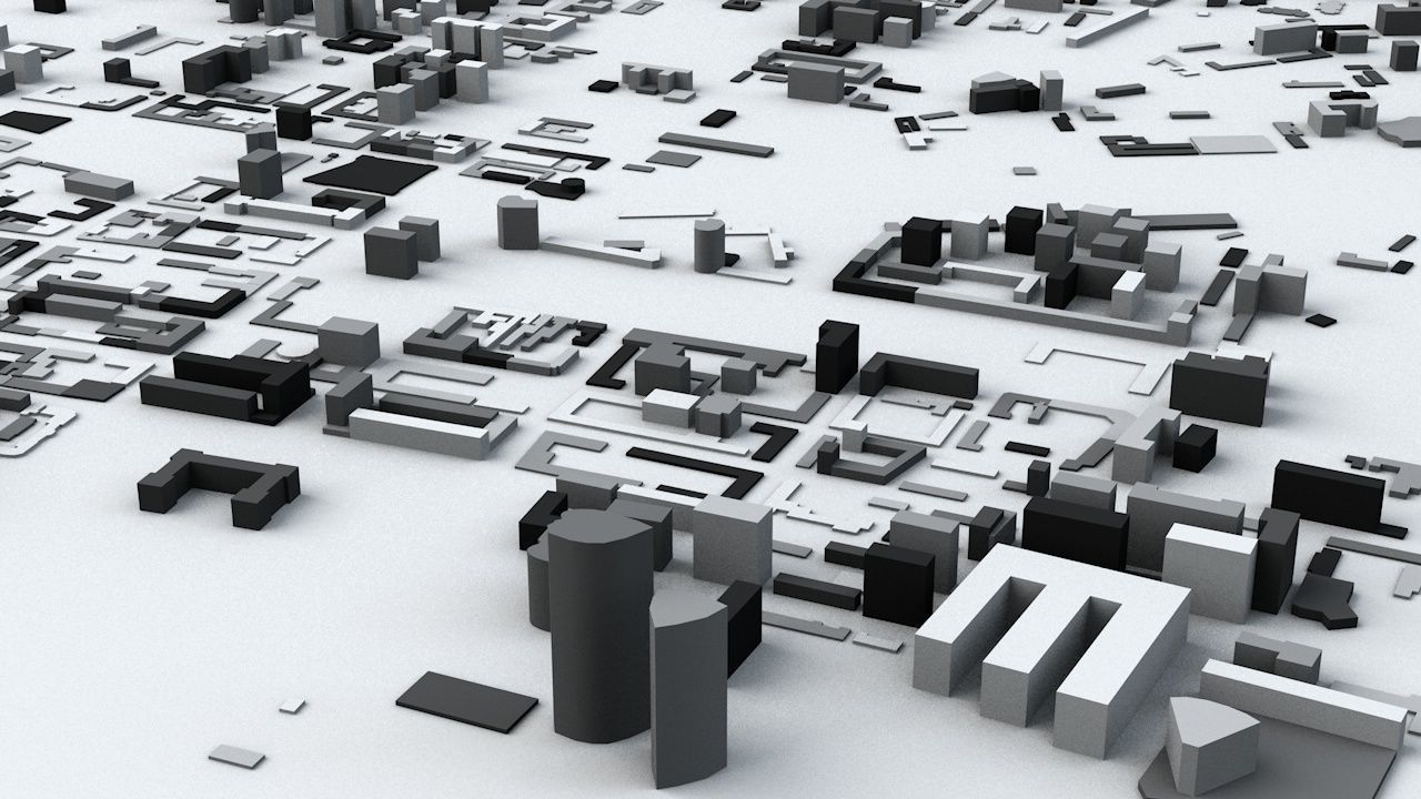 Baku Streets and Buildings 3D model_6