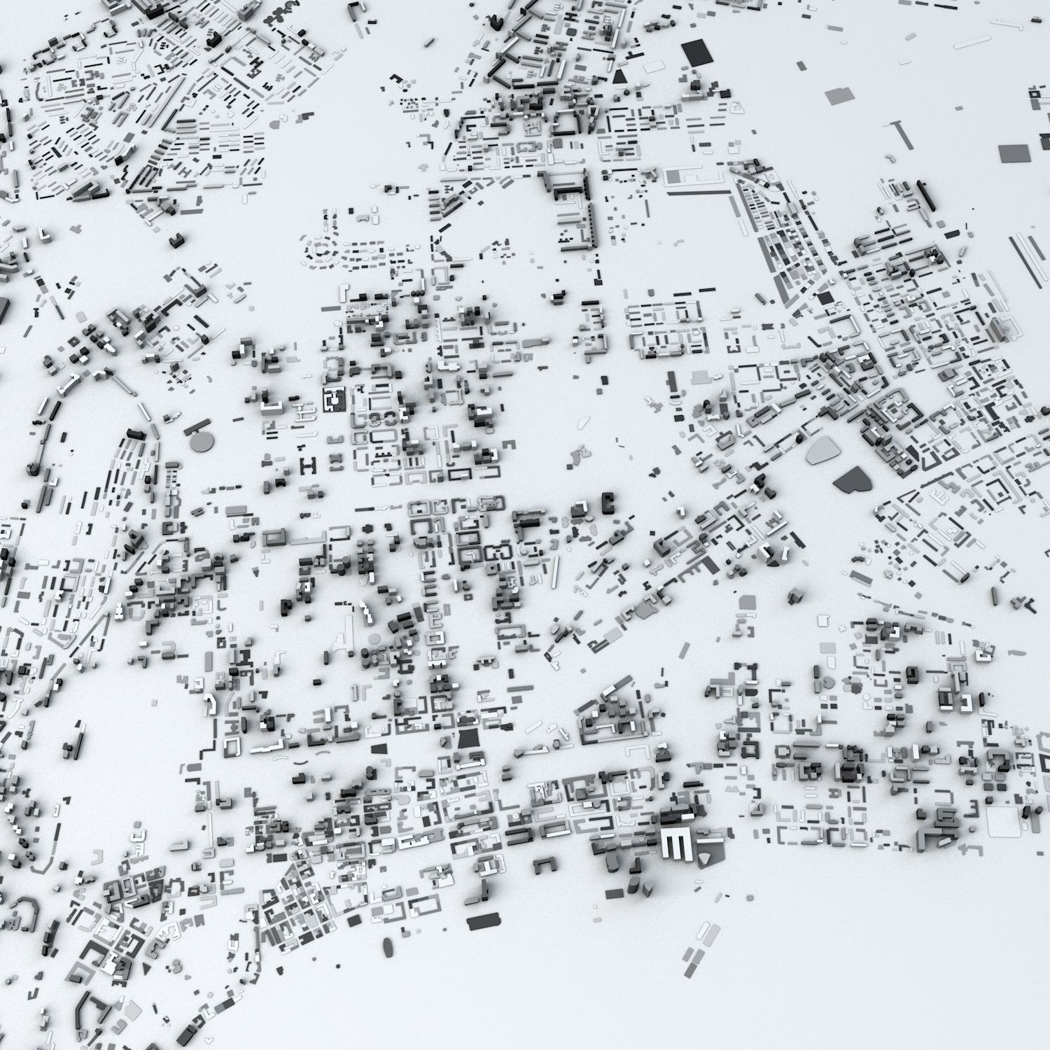 Baku Streets and Buildings 3D model_8