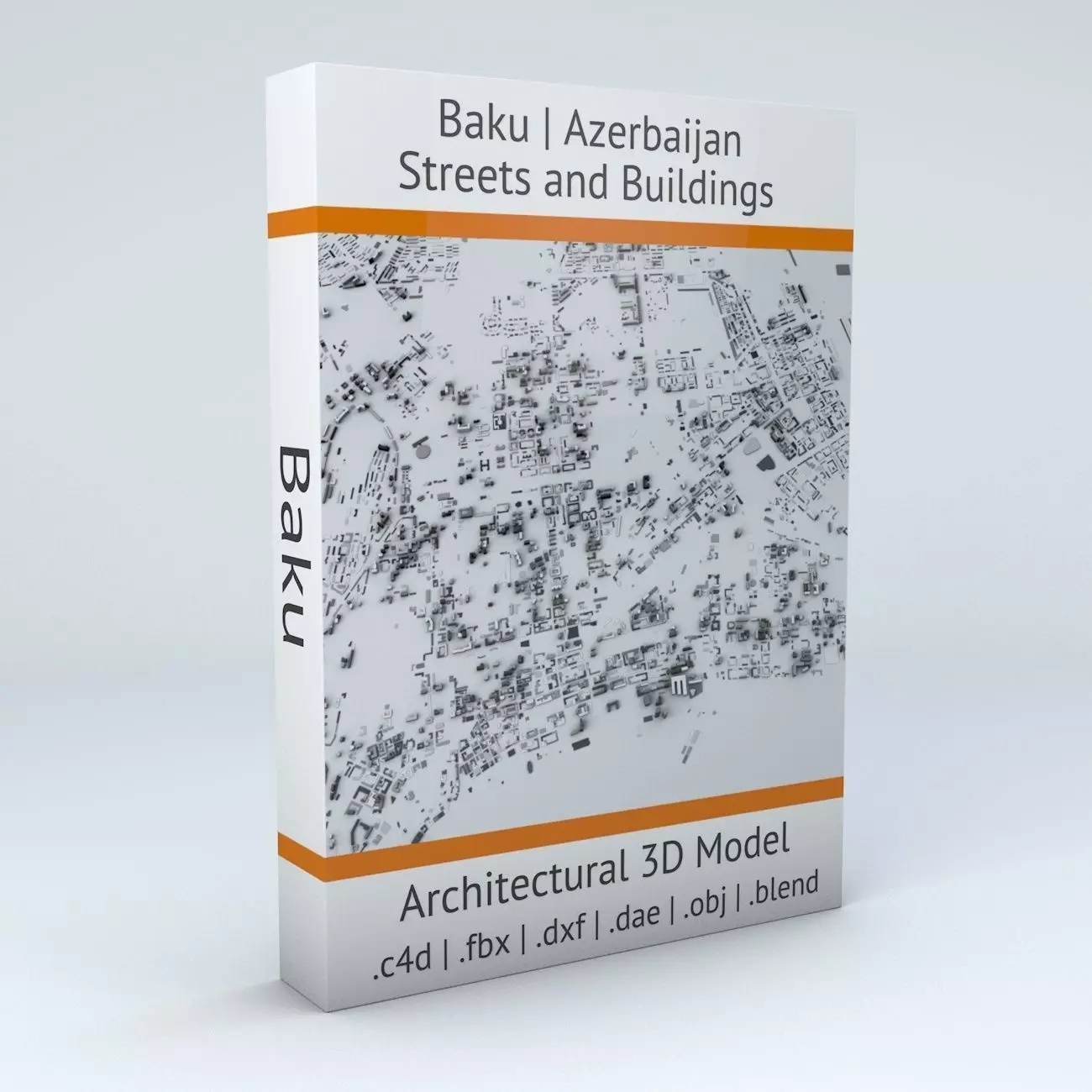 Baku Streets and Buildings 3D model_0