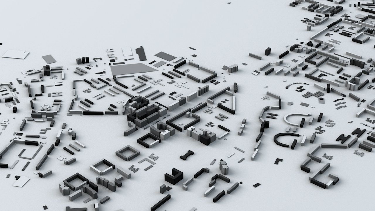 Baku Streets and Buildings 3D model_4