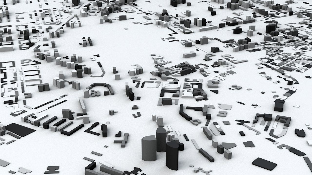 Baku Streets and Buildings 3D model_3