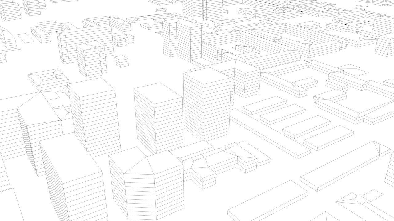 Baku Streets and Buildings 3D model_12