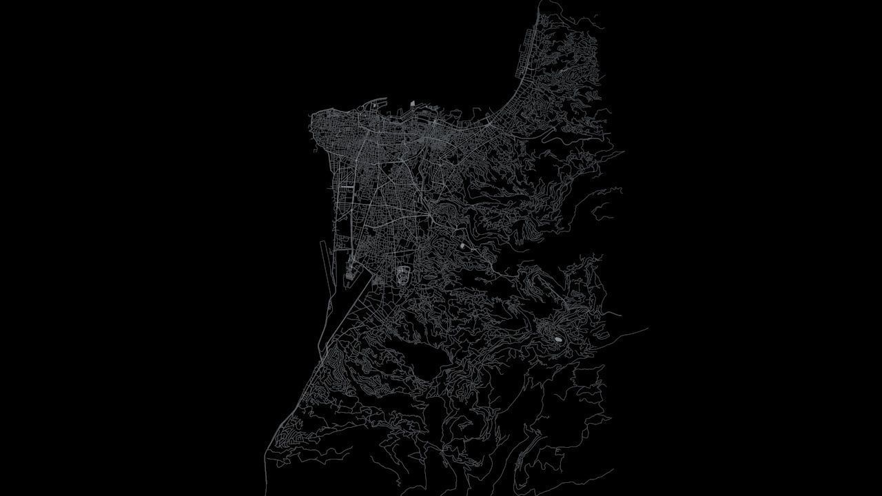 Beirut Road Network and Streets 3D model_7
