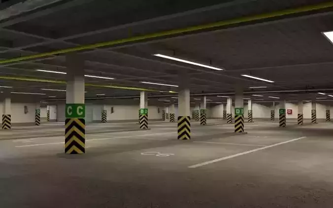 Underground parking garage 01