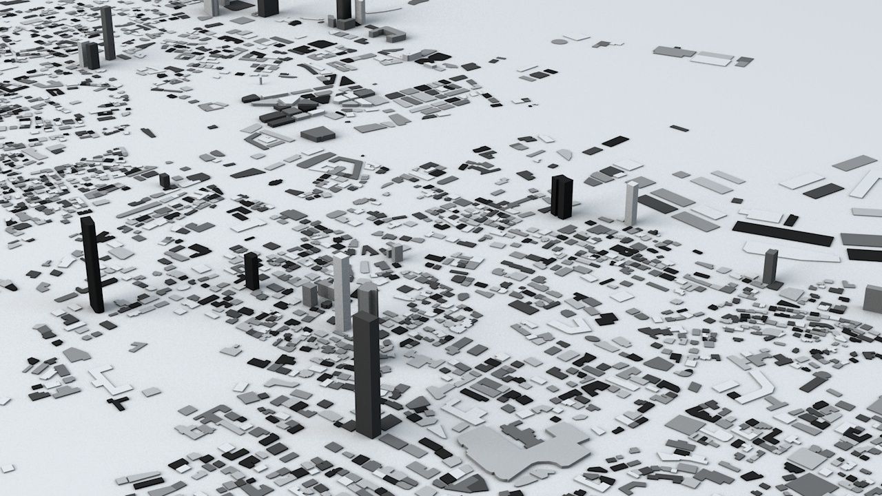Beirut Streets and Buildings 3D model_2