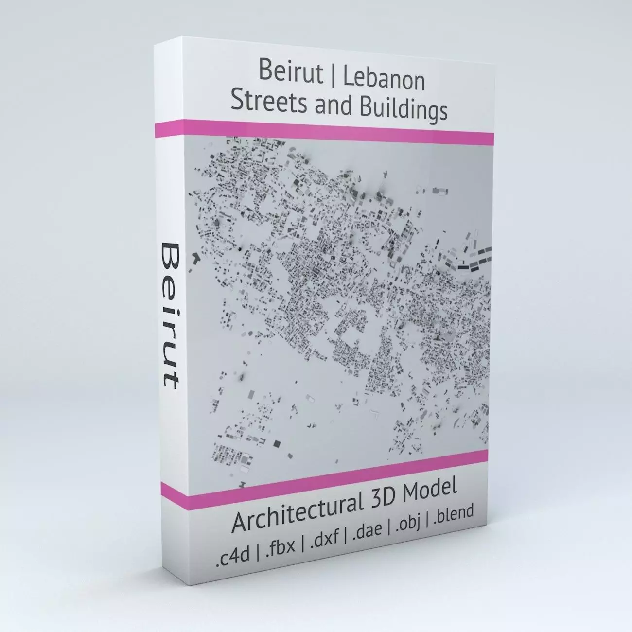 Beirut Streets and Buildings 3D model_0