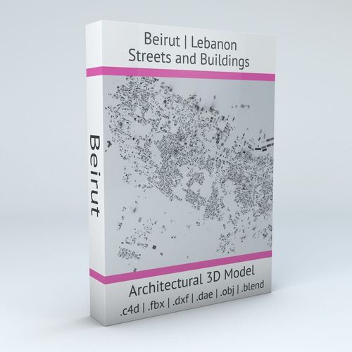 Beirut Streets and Buildings 3D model