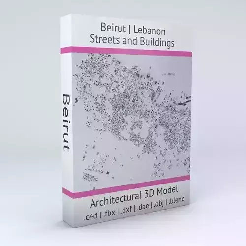 Beirut Streets and Buildings 3D model