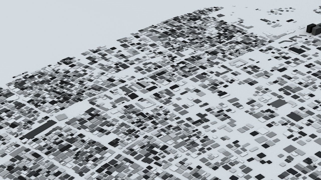 Gaza Strip Streets and Buildings 3D model_4