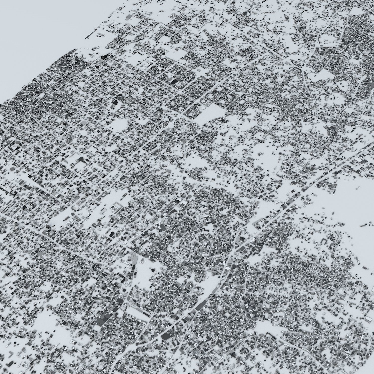 Gaza Strip Streets and Buildings 3D model_7