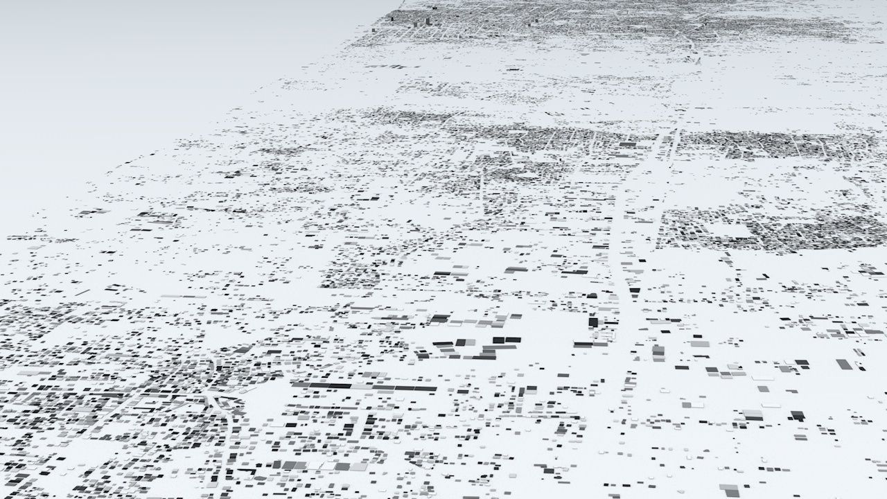 Gaza Strip Streets and Buildings 3D model_2