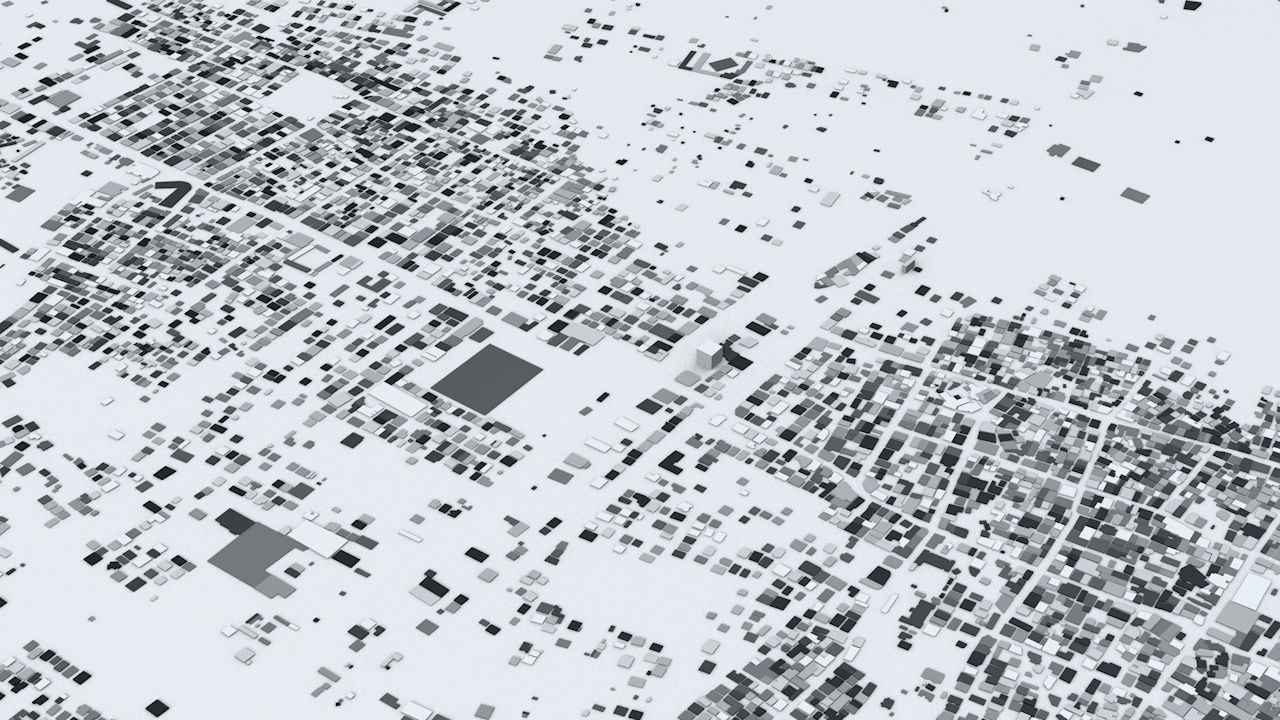 Gaza Strip Streets and Buildings 3D model_6