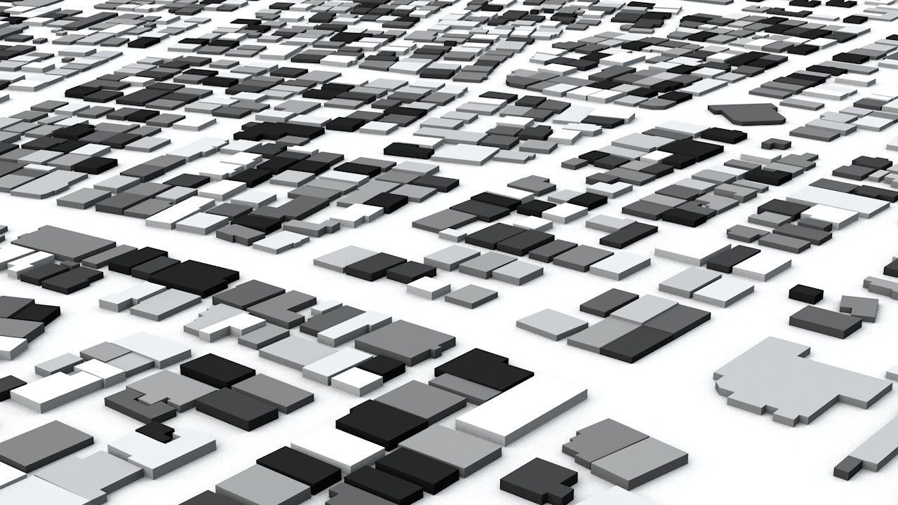 Gaza Strip Streets and Buildings 3D model_3