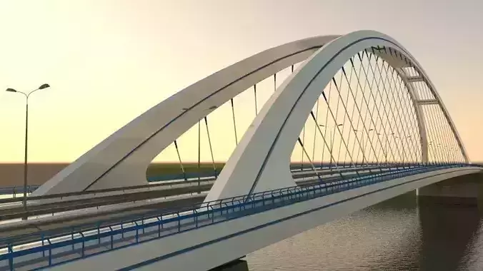 Arched bridge  3D model