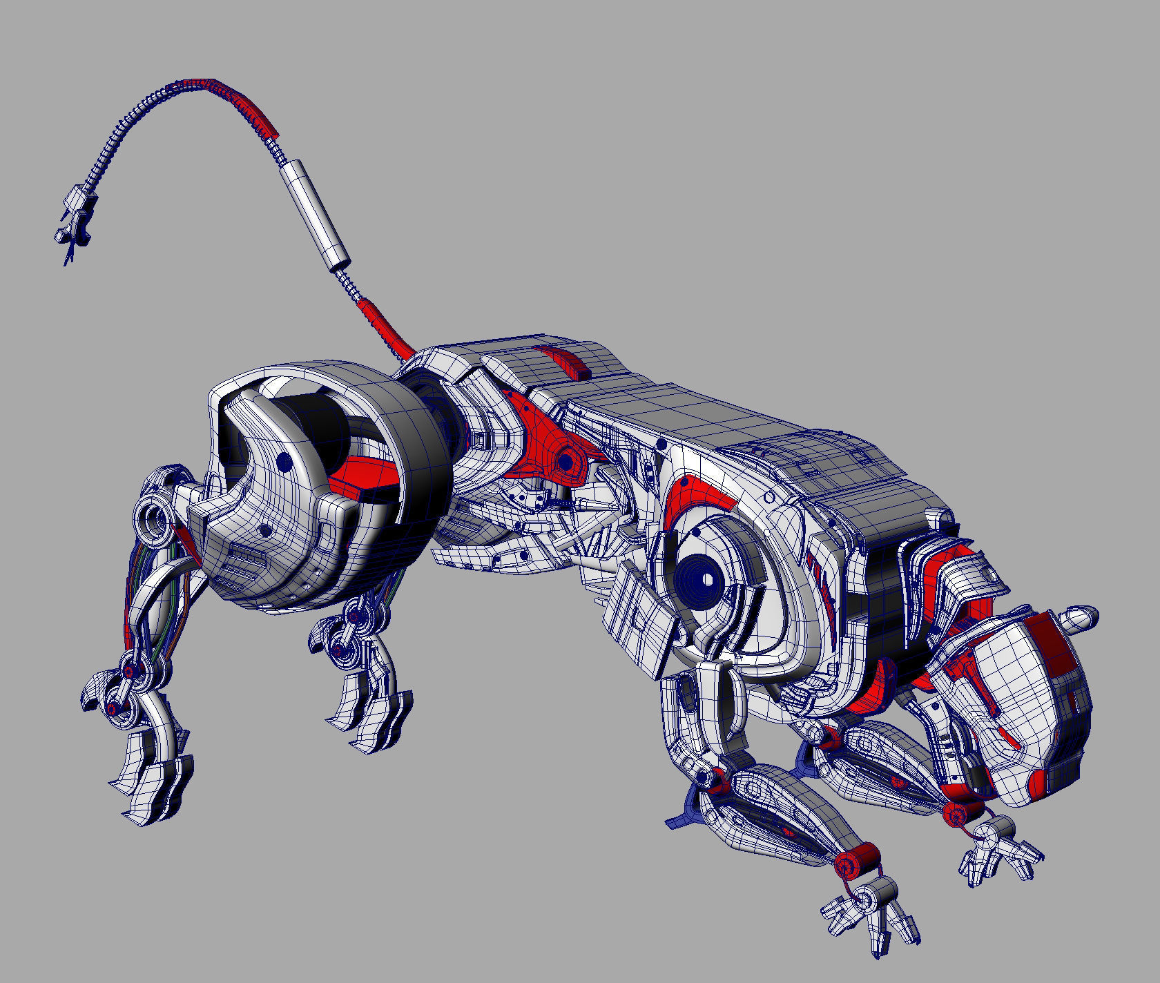 Robotic Panther 3D model_5