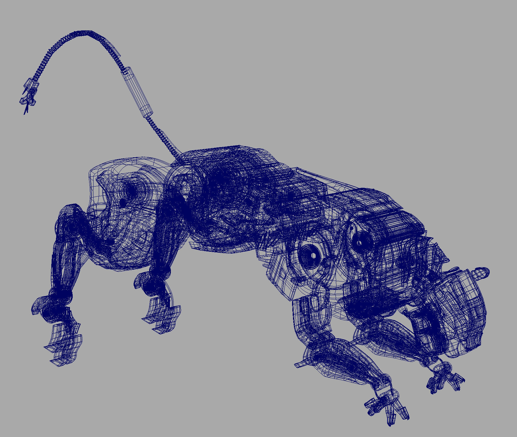 Robotic Panther 3D model_6