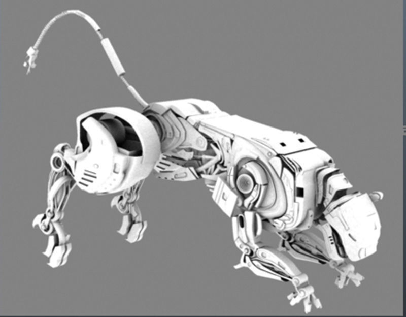 Robotic Panther 3D model_4