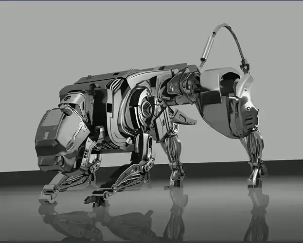 Robotic Panther 3D model