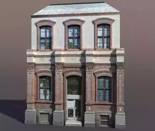 Apartment House 63 Low Poly 3d Model