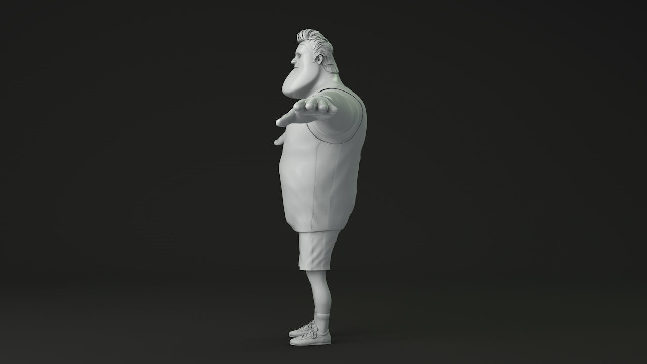 Toon Guy 3D model_10