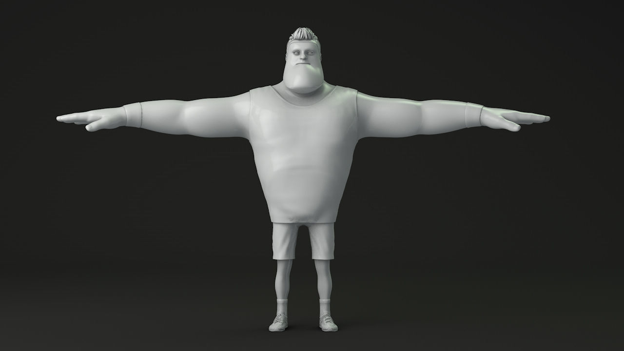 Toon Guy 3D model_8