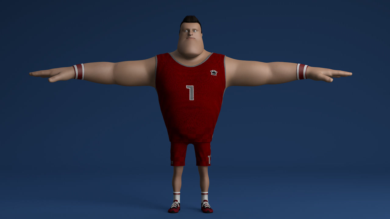 Toon Guy 3D model_1
