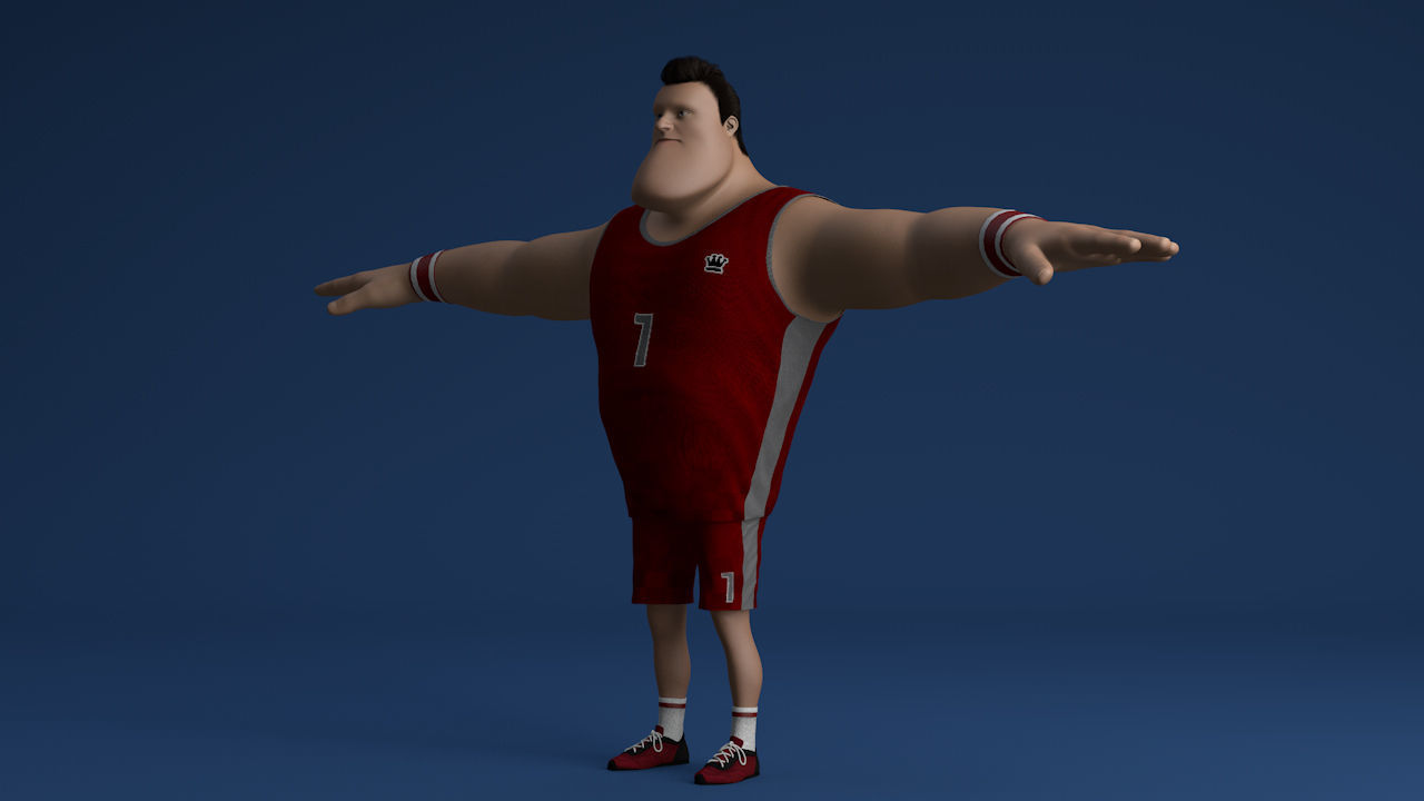 Toon Guy 3D model_2