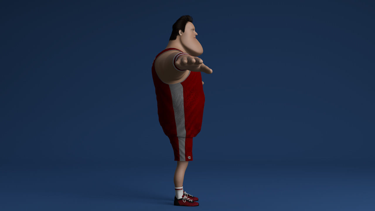 Toon Guy 3D model_7