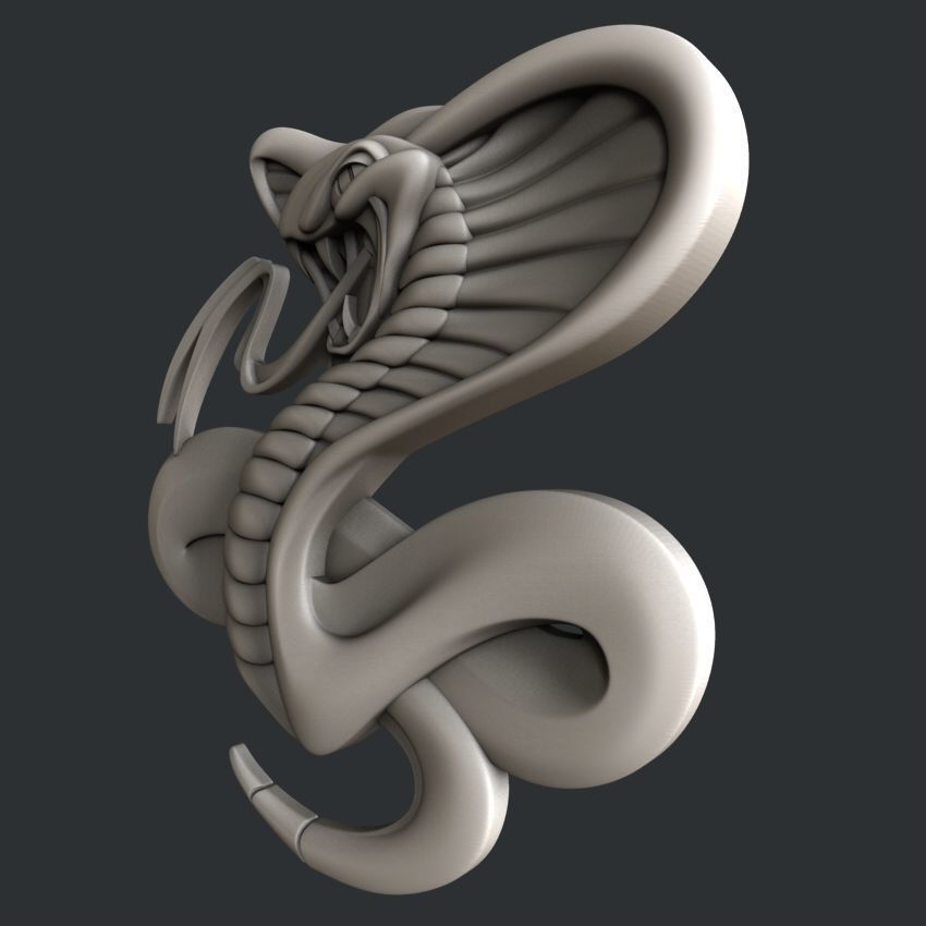 3d STL models for CNC cobra 3D model_2