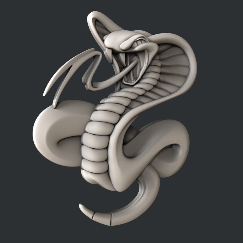 3d STL models for CNC cobra 3D model_1