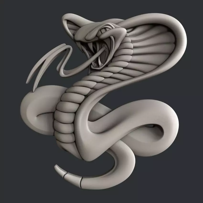 3d STL models for CNC cobra 3D model_0